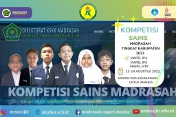 lomba Kompetisi Sains Madrasah (KSM)  tingkat kabupaten jakarta selatan tahun 2022